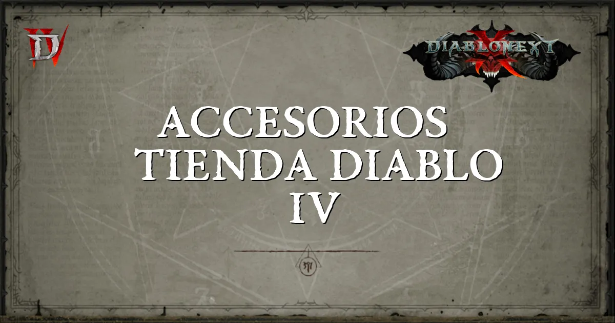 Accesorios Tienda Diablo Iv Diablonext Foros Noticias Gu As Y