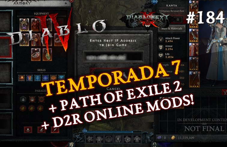 Directo #184: Temporada 7, Path of Exile 2 y mods online en D2R